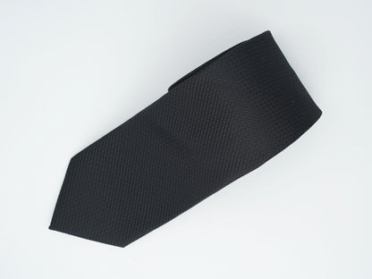 Corbata Negra Tejido Jacquard Colección Clásica