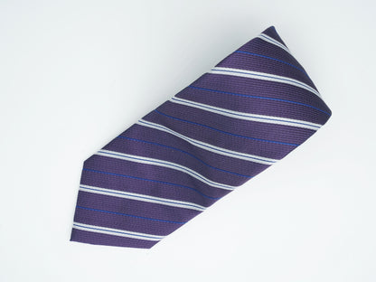 Corbata Púrpura Tejido Jacquard Colección Clásica