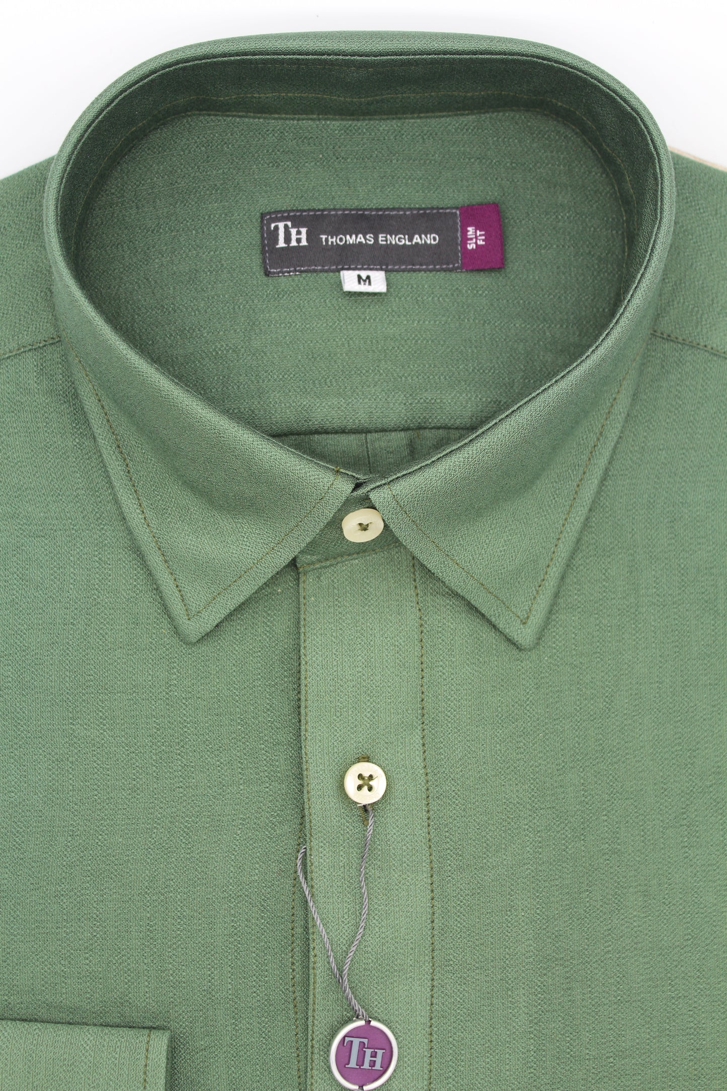 Camisa City Casual Regular Fit Verde Textura