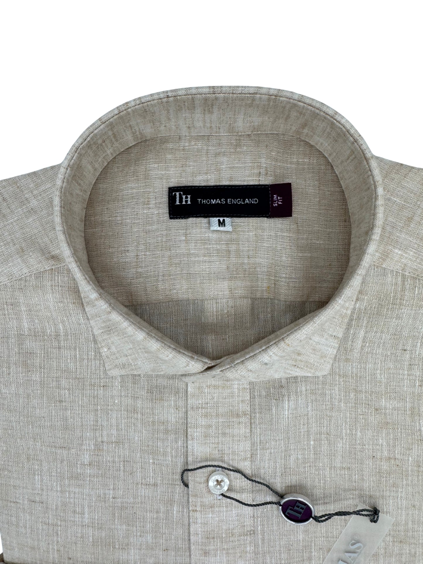 Camisa City Casual Regular Fit Arena Textura Lino