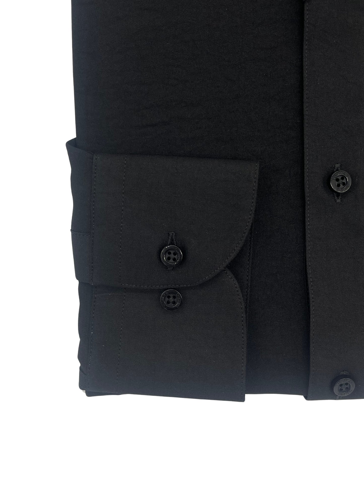 Camisa City Casual Regular Fit Negro Textil Fluido