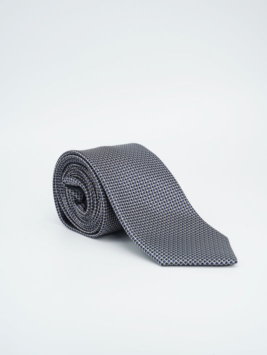 Corbata Gris Claro Tejido Jacquard Colección Clásica