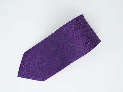 Corbata Púrpura Tejido Jacquard Colección Clásica