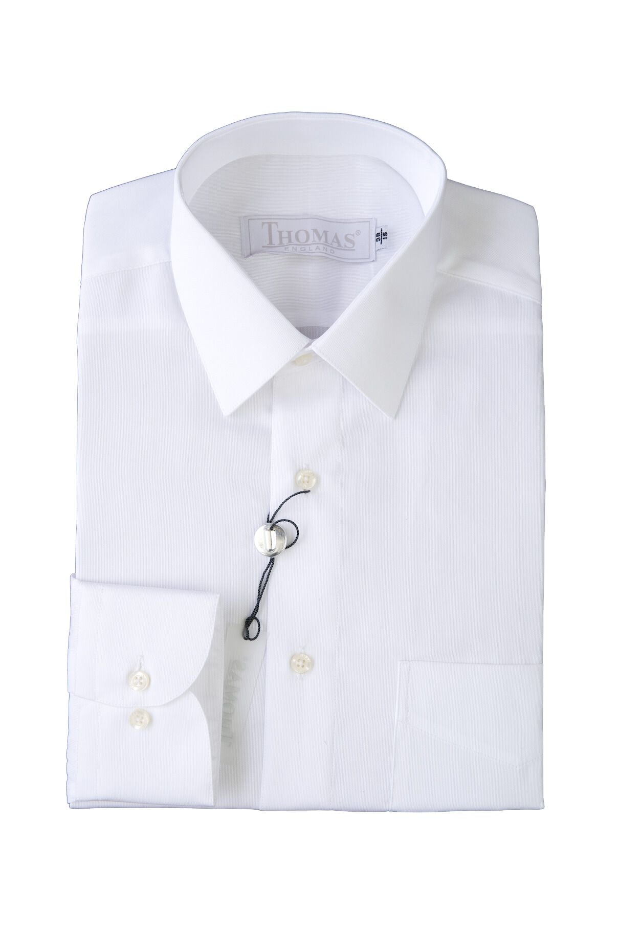 Camisa Business Regular Fit Blanca Picket Vertical