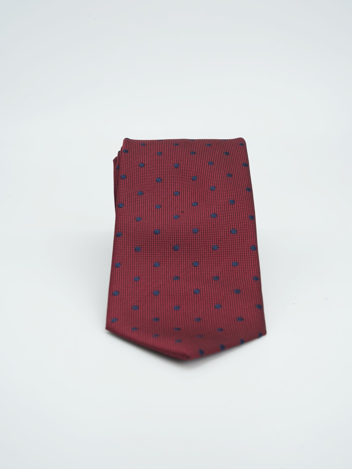 Corbata Vino Tinto Tejido Jacquard Colección Clásica