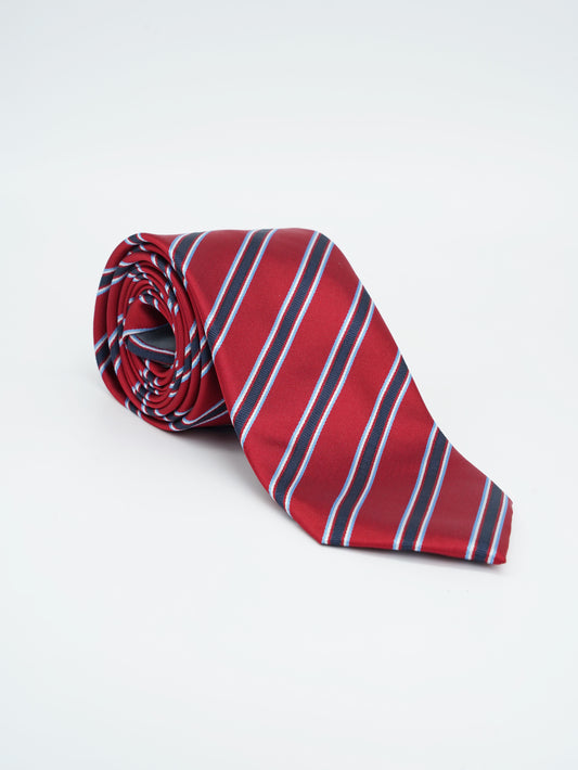 Red Jacquard Woven Tie Classic Collection