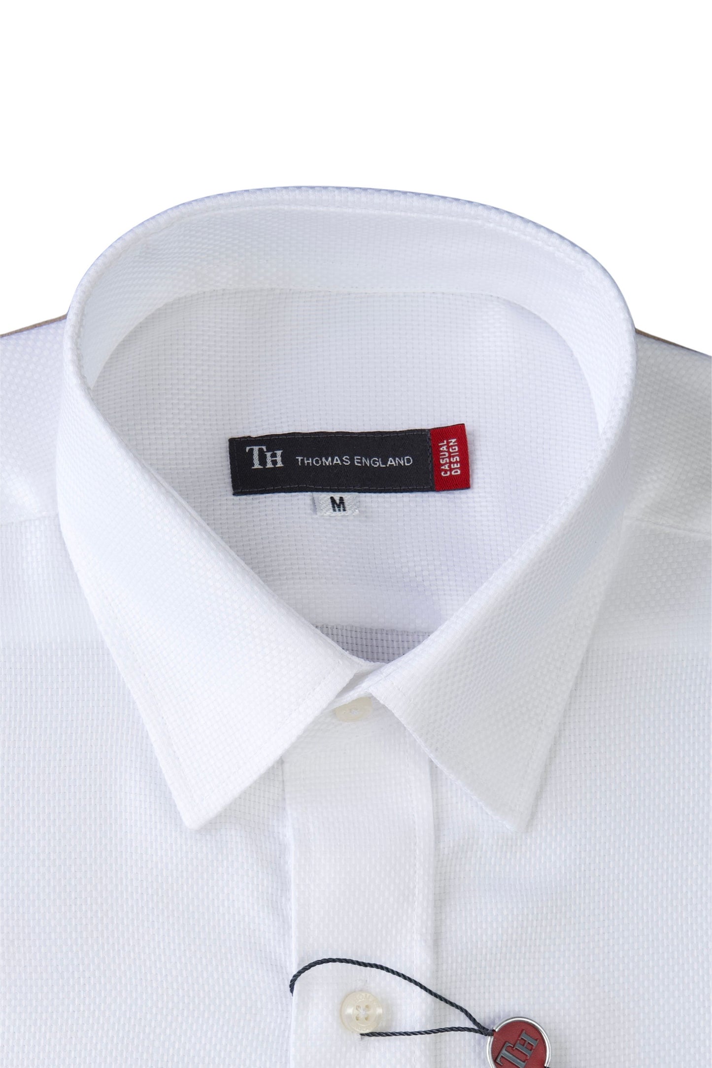 Camisa City Casual Regular Fit Blanca Textura