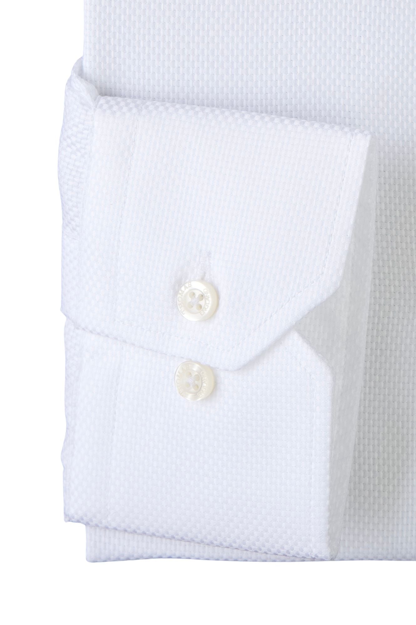 Camisa City Casual Regular Fit Blanca Textura