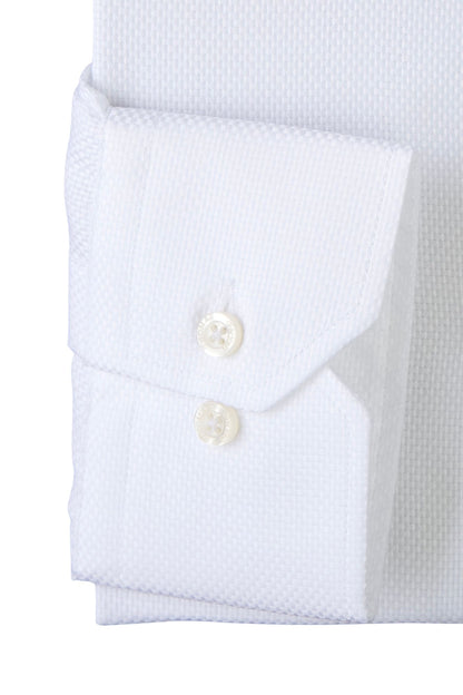 Camisa City Casual Regular Fit Blanca Textura