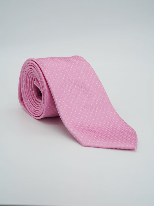Pink Jacquard Woven Tie Classic Collection