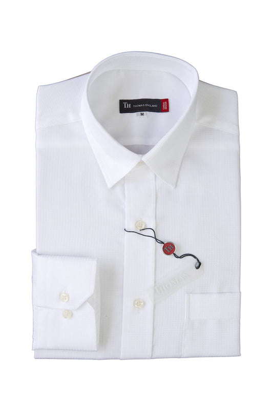 Camisa City Casual Regular Fit Blanca Picket Cuadros