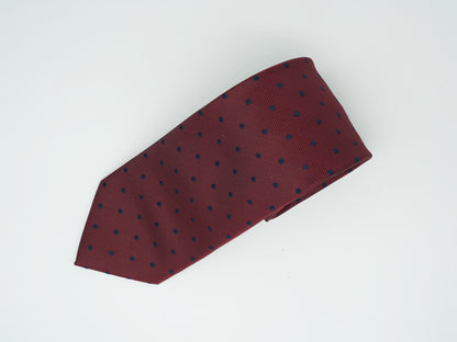 Corbata Vino Tinto Tejido Jacquard Colección Clásica