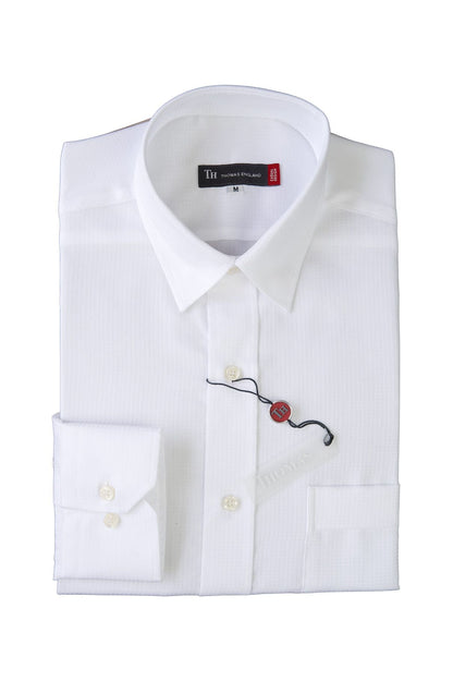 Camisa City Casual Slim Fit Blanca Picket Cuadros