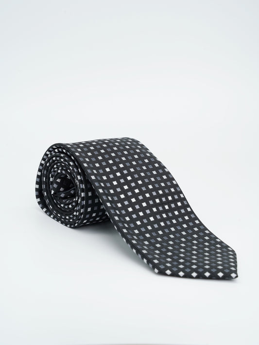 Black Jacquard Woven Tie Classic Collection