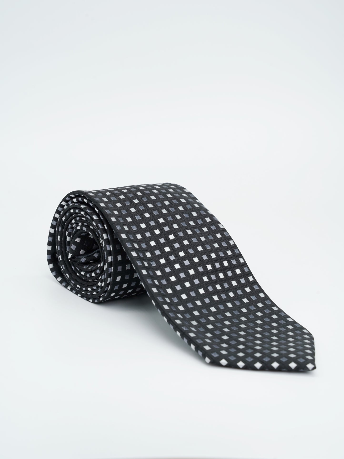 Corbata Negra Tejido Jacquard Colección Clásica