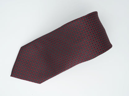 Corbata Vino Tinto Tejido Jacquard Colección Clásica