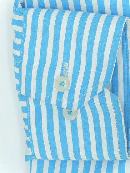 City Casual Regular Fit Shirt Sky Blue Lines