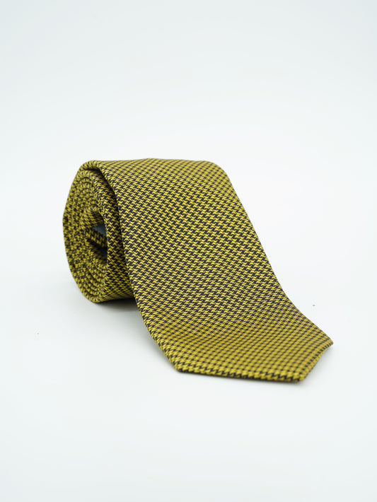 Yellow Jacquard Woven Tie Classic Collection