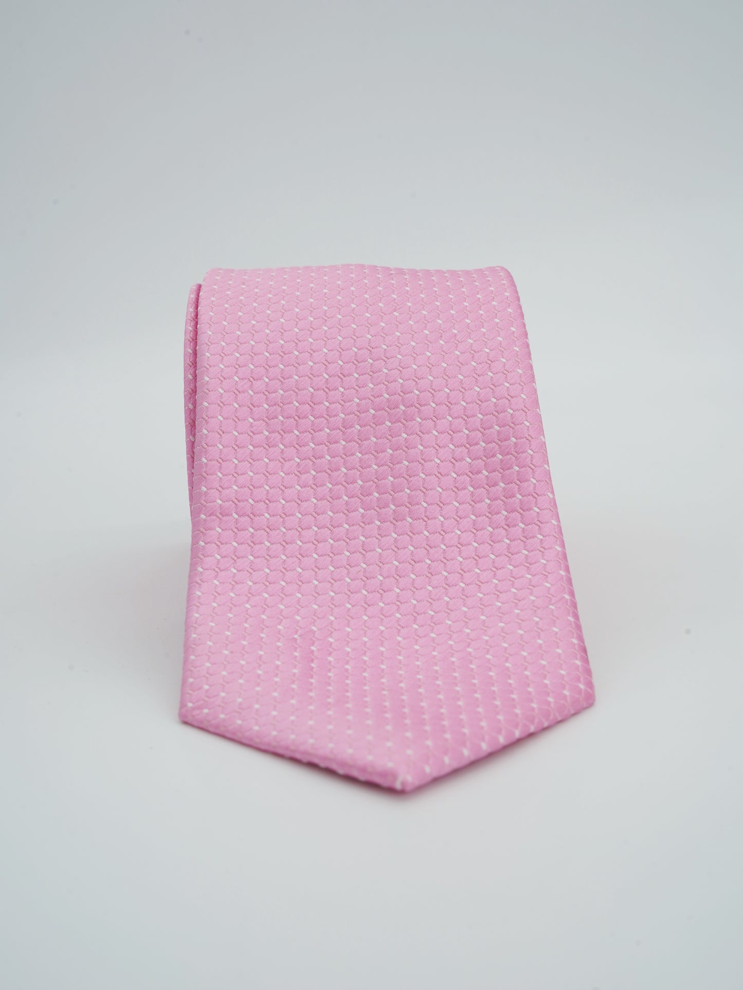 Corbata Rosada Tejido Jacquard Colección Clásica