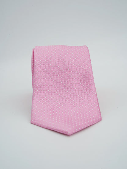 Corbata Rosada Tejido Jacquard Colección Clásica