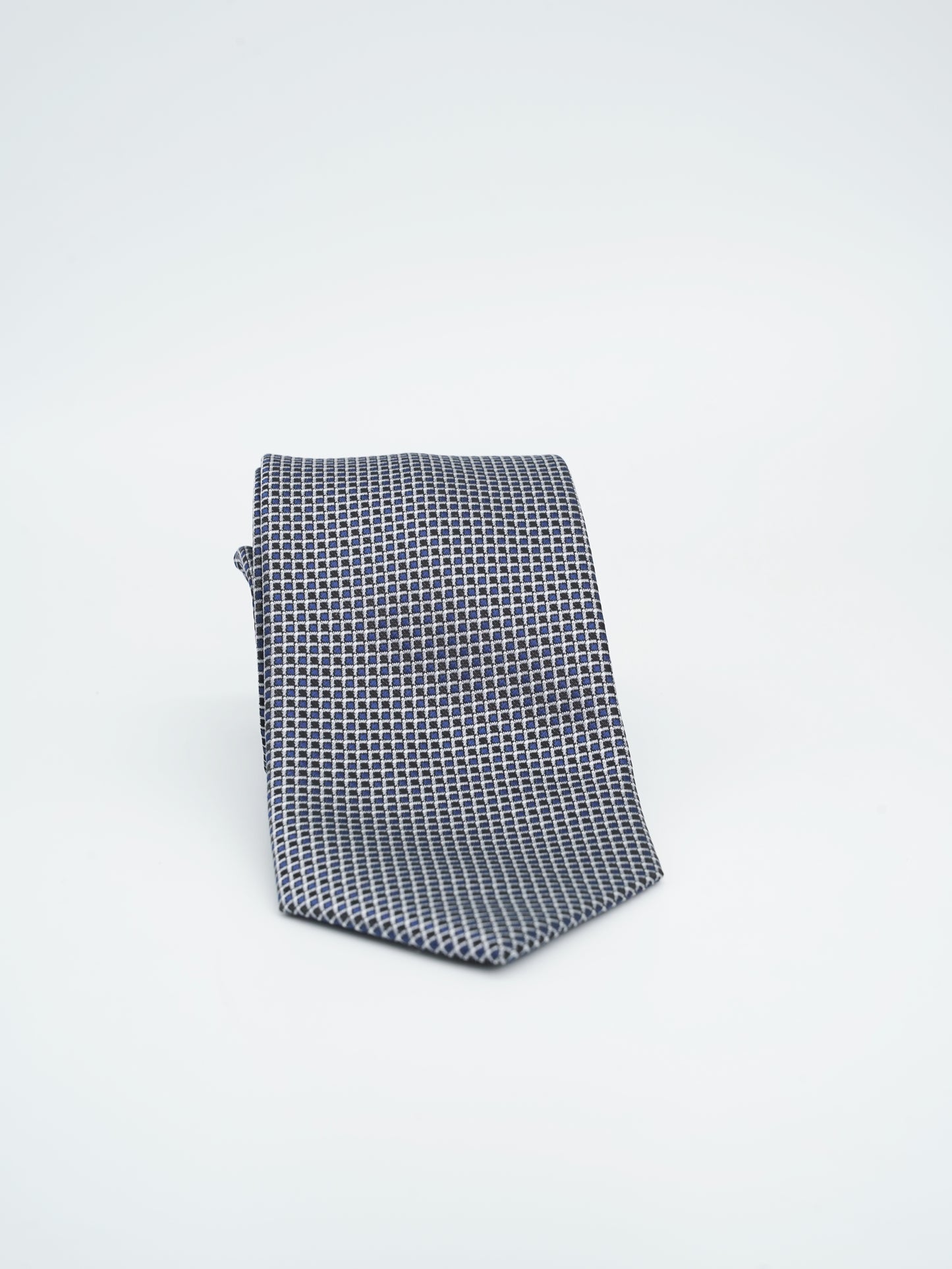 Corbata Gris Claro Tejido Jacquard Colección Clásica