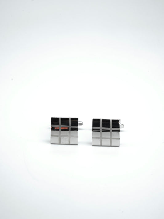 Cufflinks Checkered Design