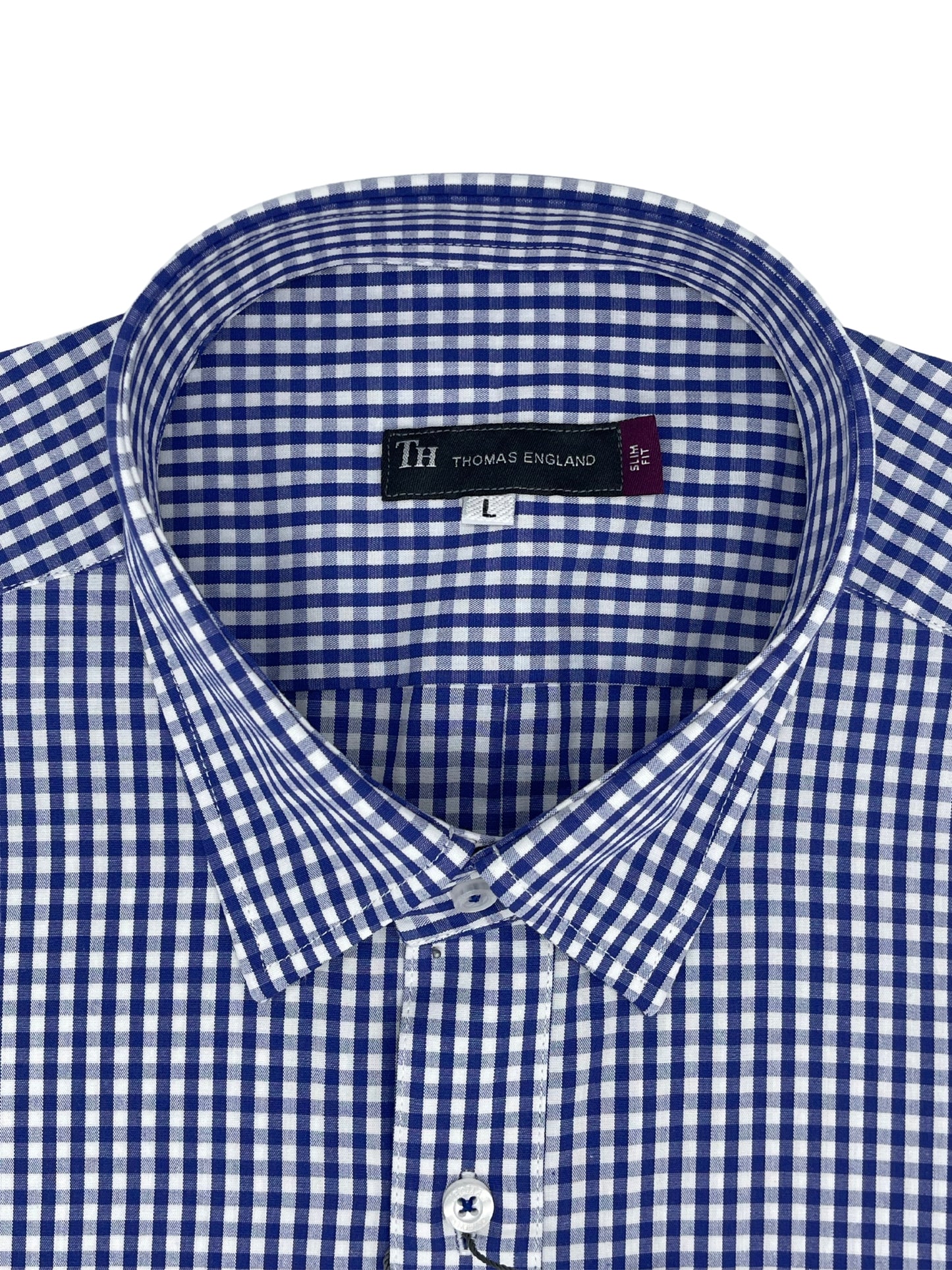 Camisa City Casual Regular Fit Azul Cuadros