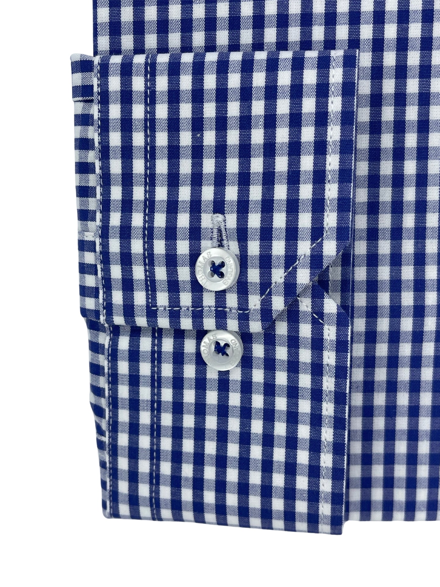 Camisa City Casual Regular Fit Azul Cuadros