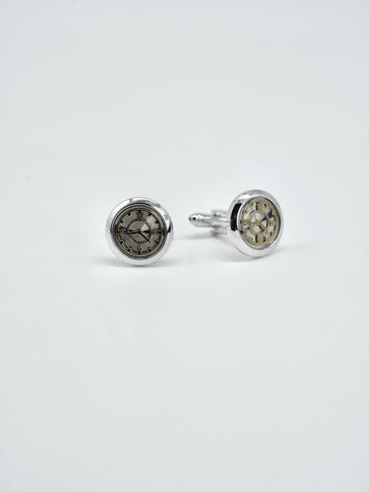 Analog watch cufflinks