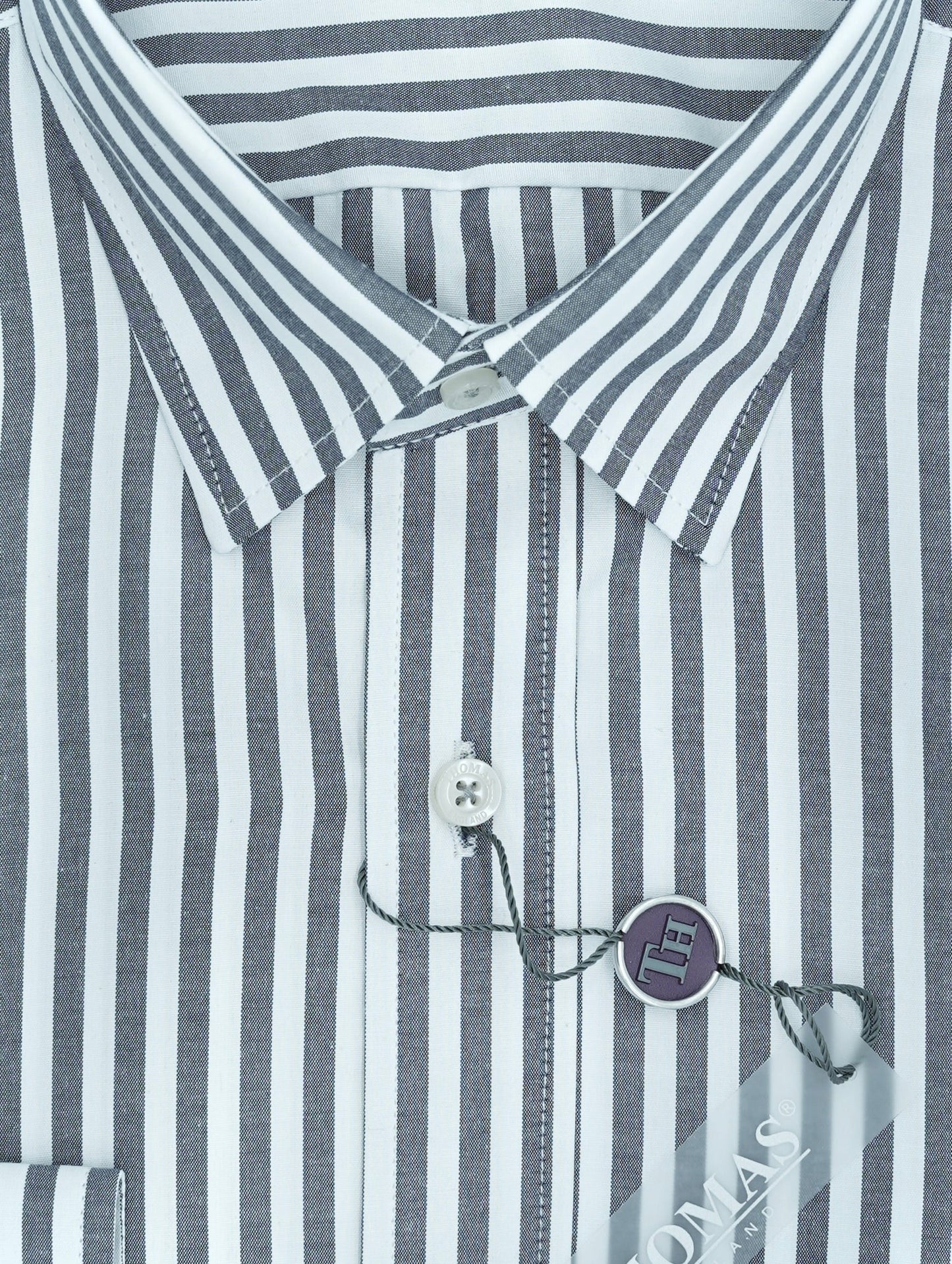 Camisa City Casual Regular Fit Gris Rayas