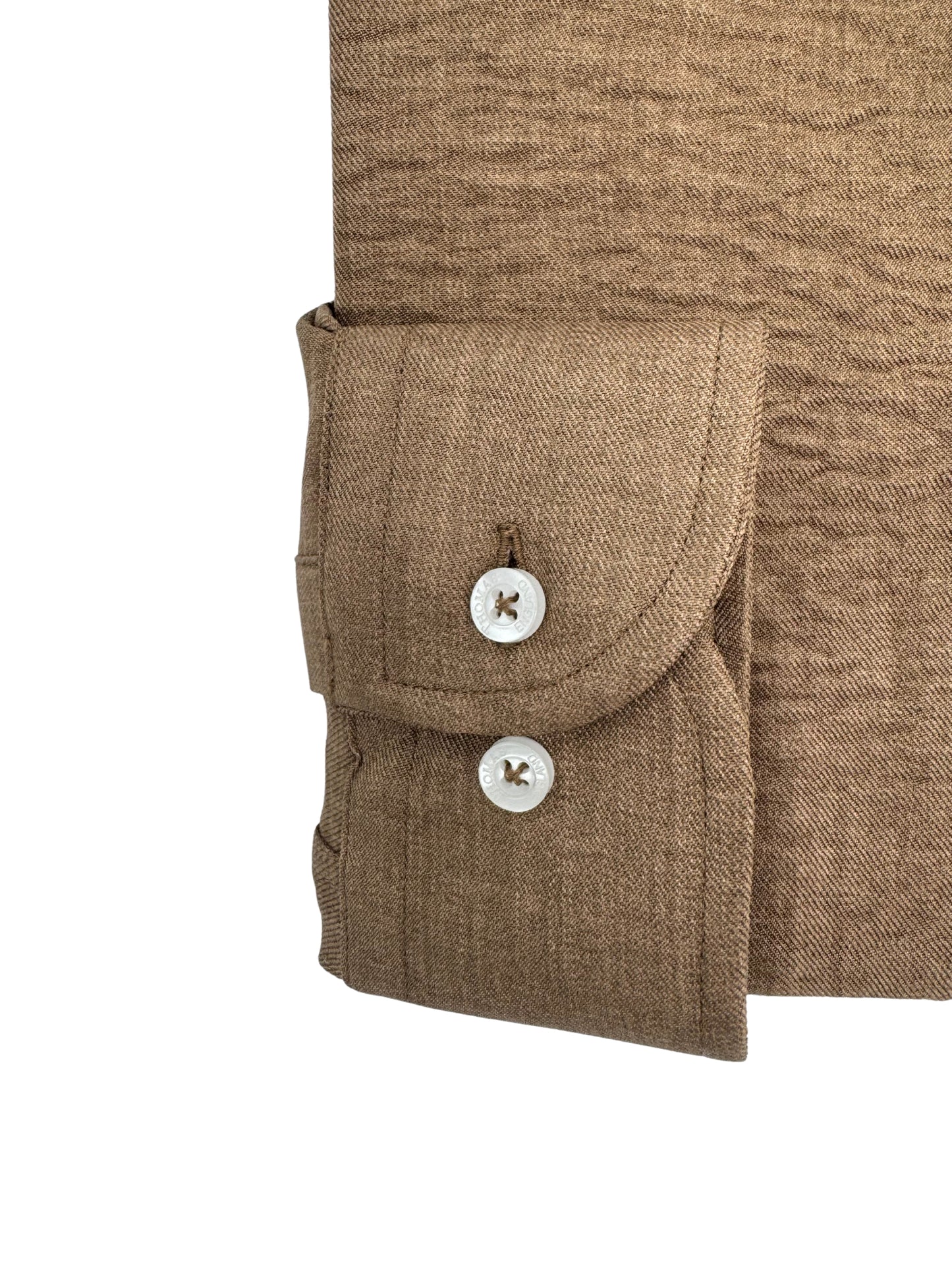 Camisa City Casual Regular Fit Caqui Textura