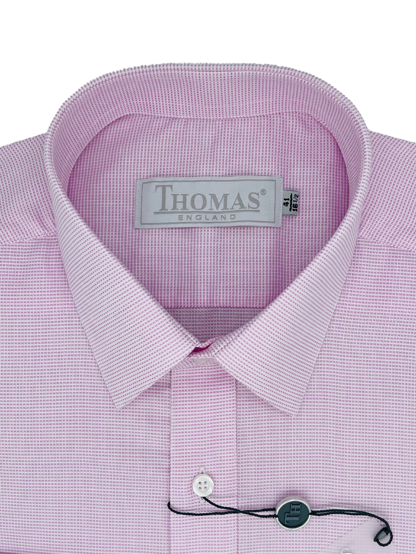 Camisa Business Slim Fit Rosa Textura