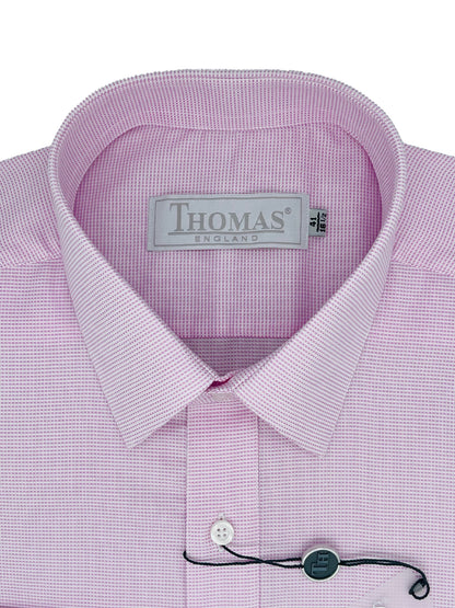 Camisa Business Slim Fit Rosa Textura