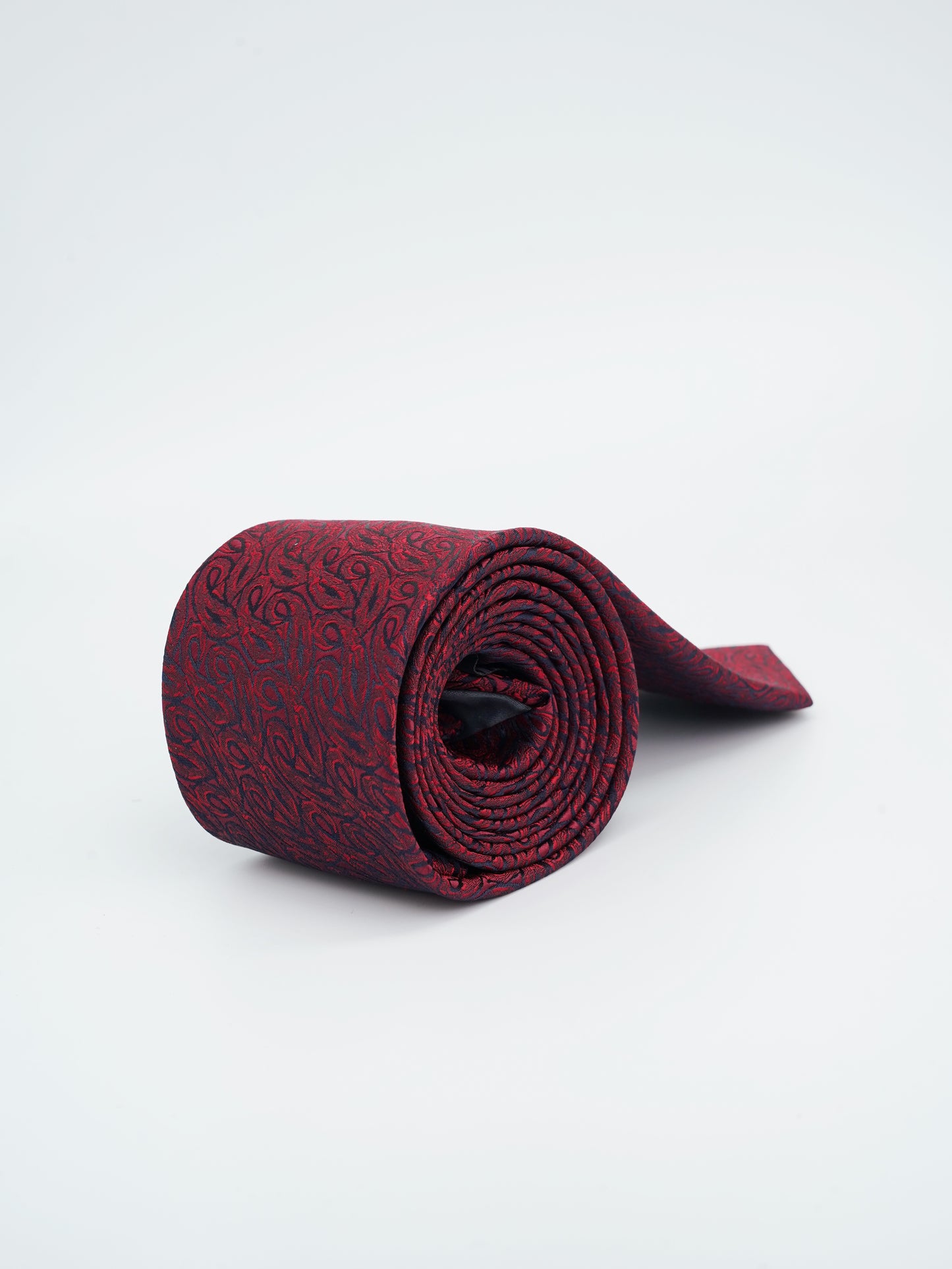 Corbata Vino Tinto Tejido Jacquard Colección Clásica