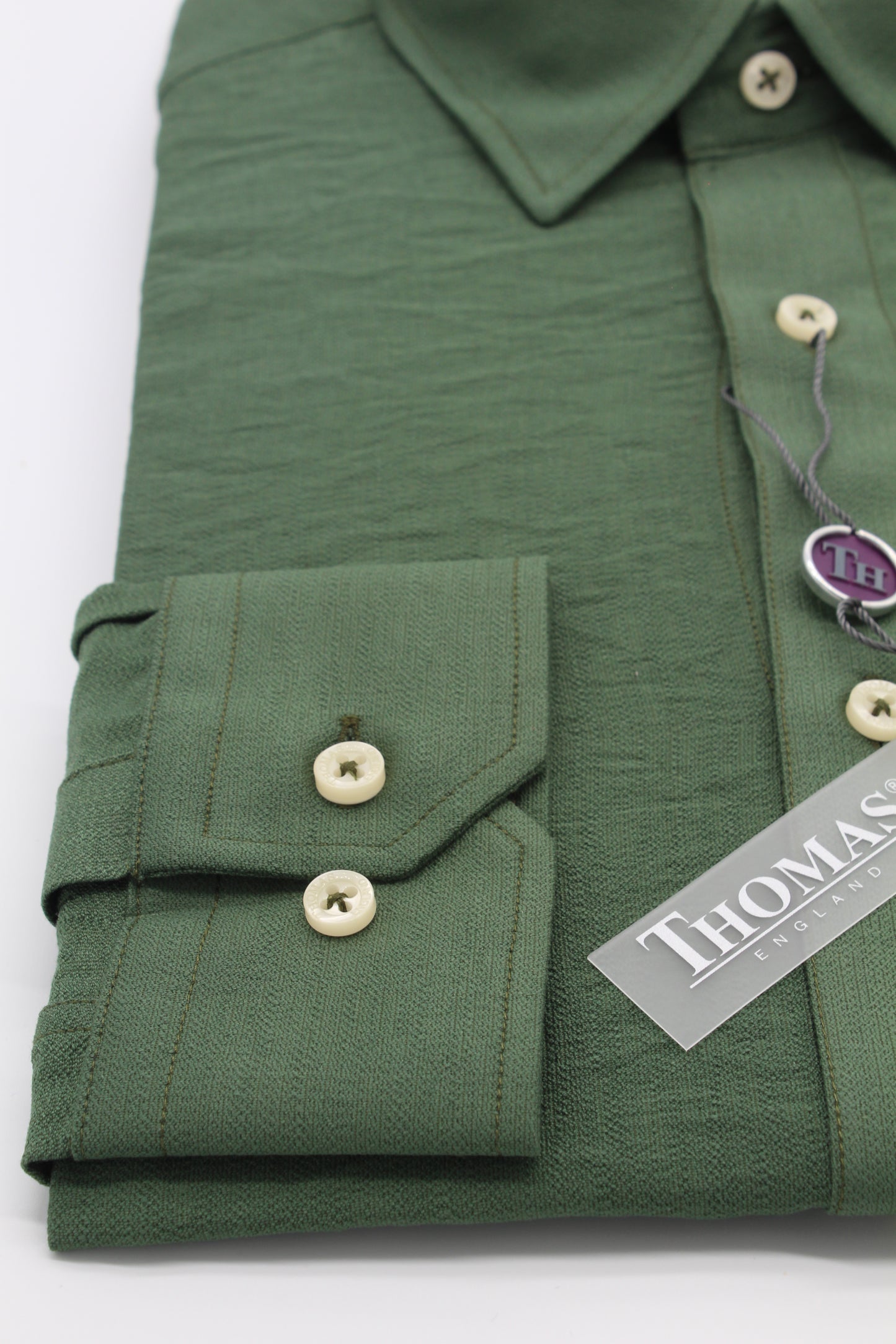 Camisa City Casual Regular Fit Verde Textura