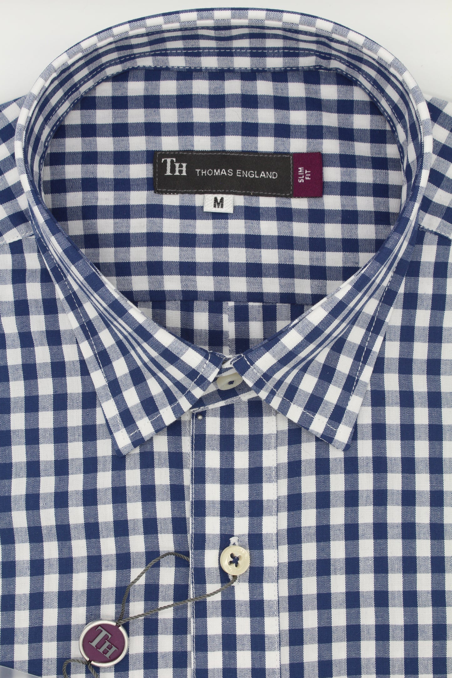 Camisa City Casual Regular Fit Azul Cuadros