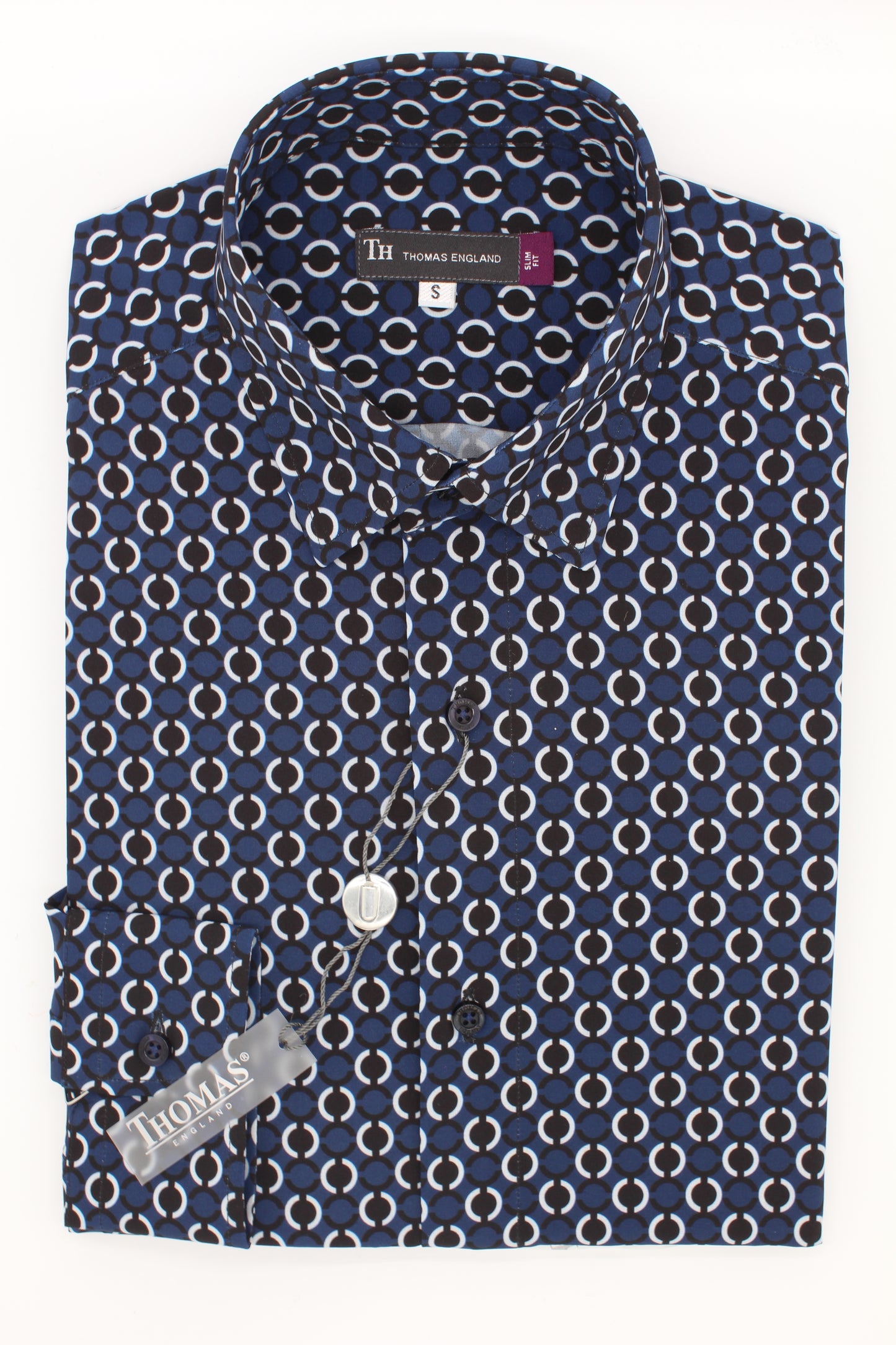 Camisa Trend Regular Fit Azul Patrón