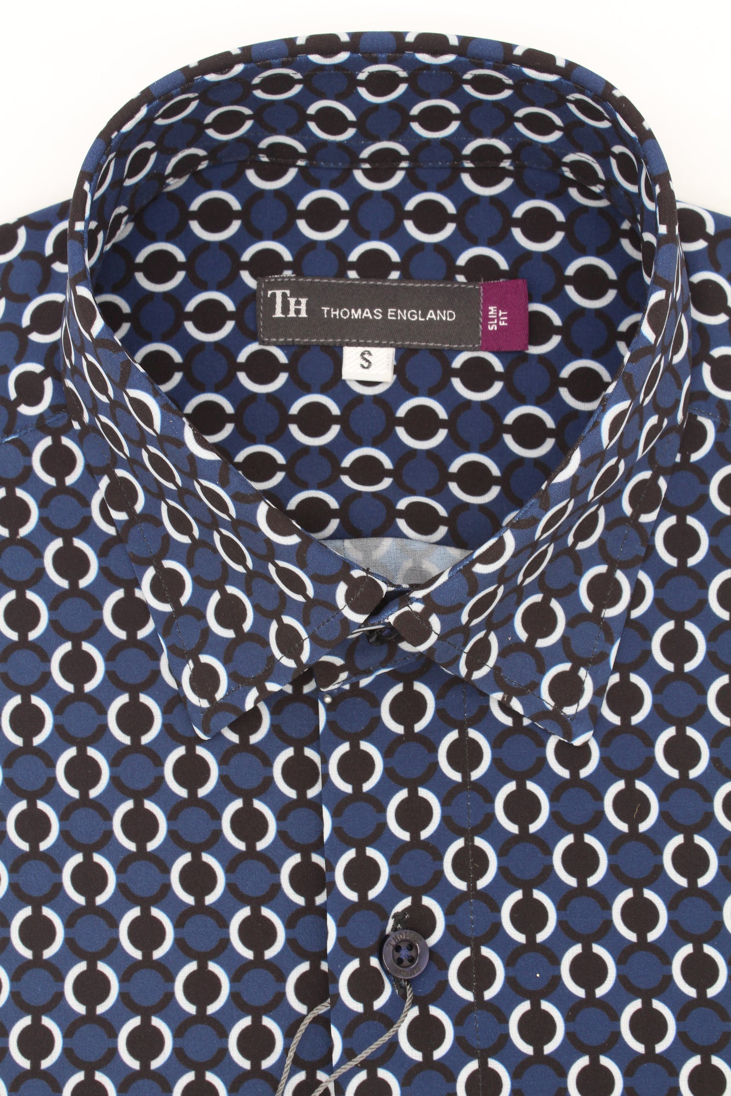 Camisa Trend Regular Fit Azul Patrón