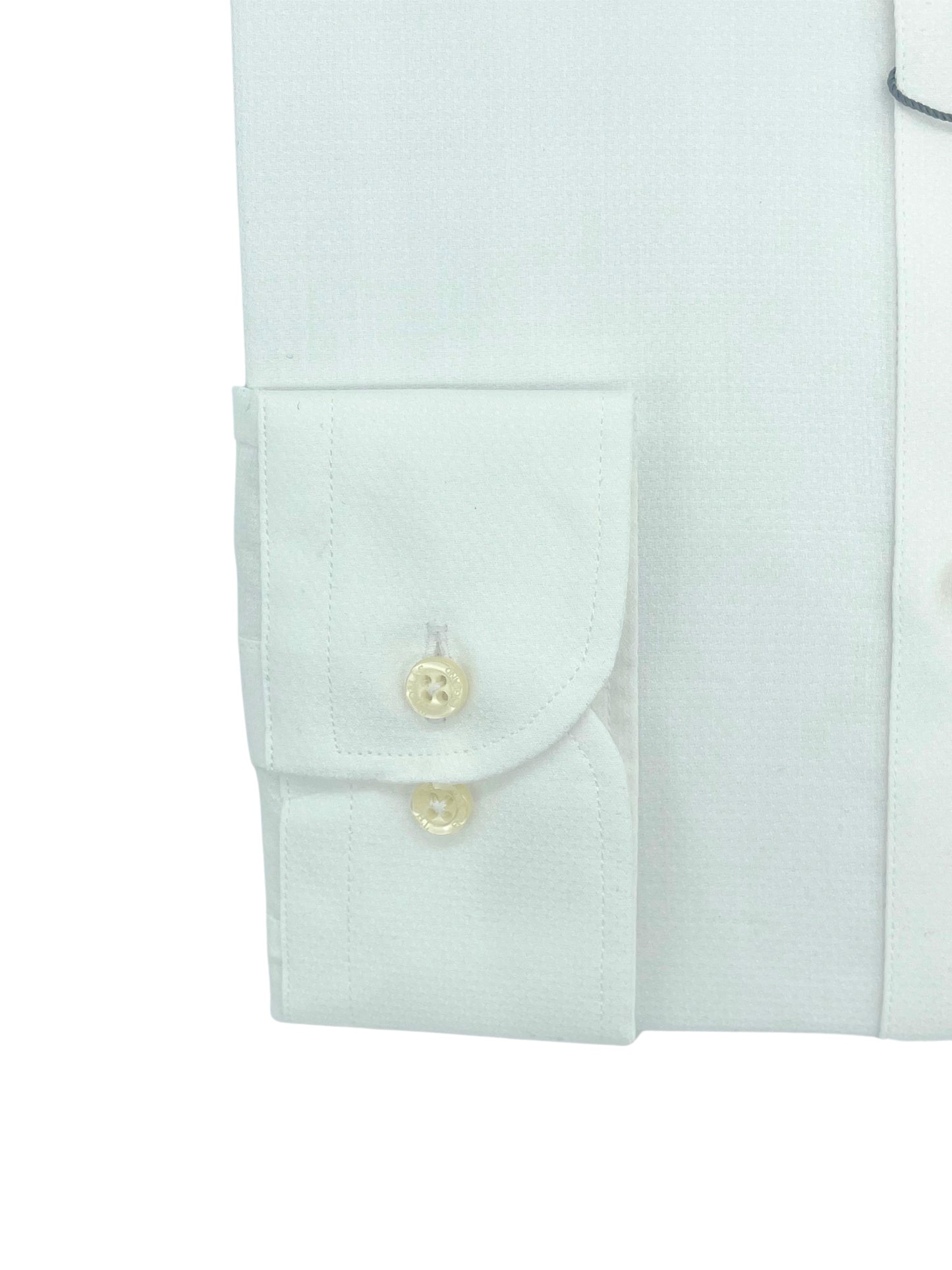 Camisa City Casual Slim Fit Blanca Textura