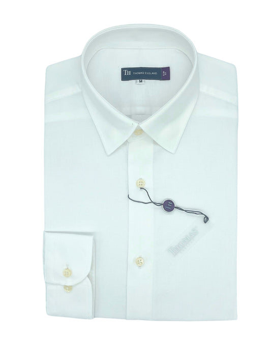 Camisa City Casual Regular Fit Blanca Textura