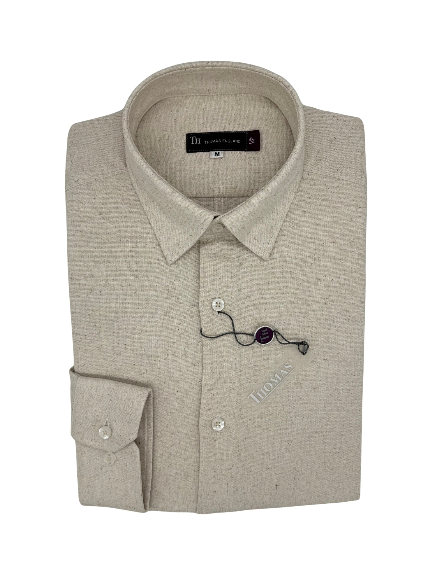 Camisa City Casual Regular Fit Arena Textura Lino