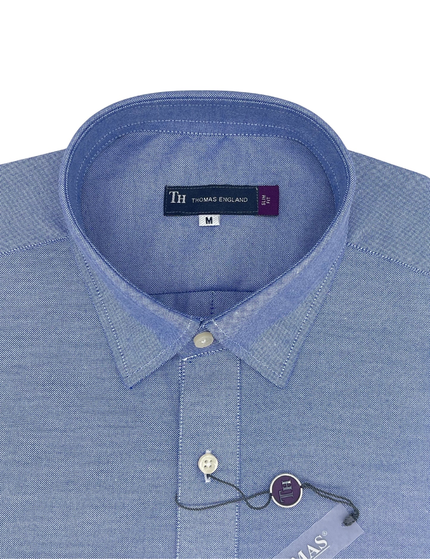 Camisa City Casual Regular Fit Azul Textura