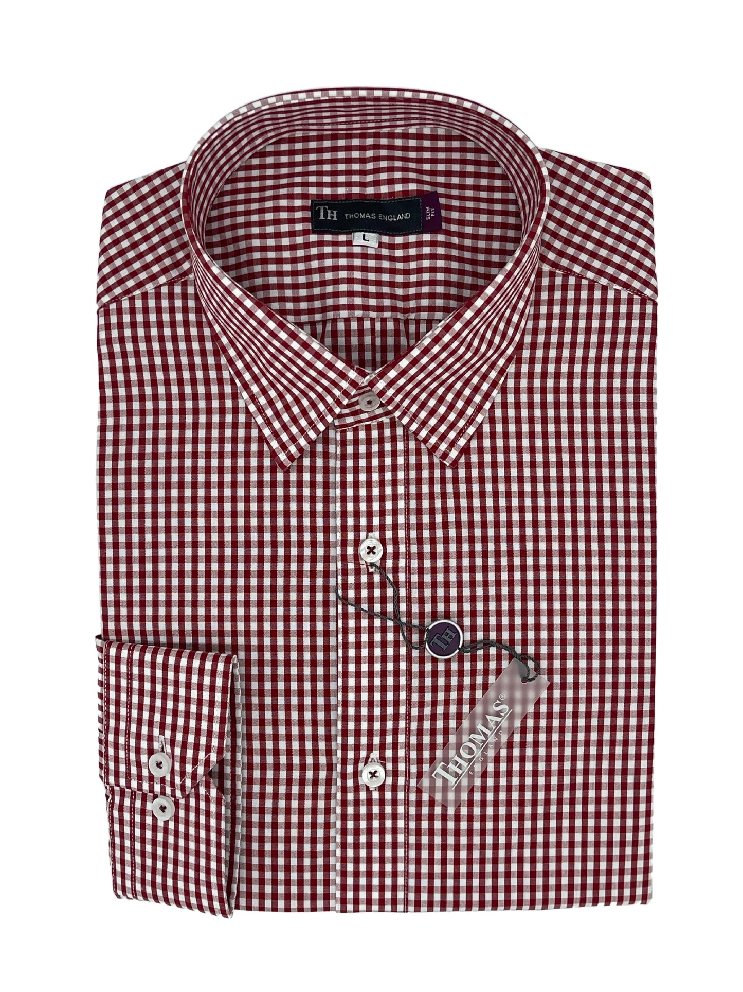 Camisa City Casual Regular Fit Rojo Cuadros