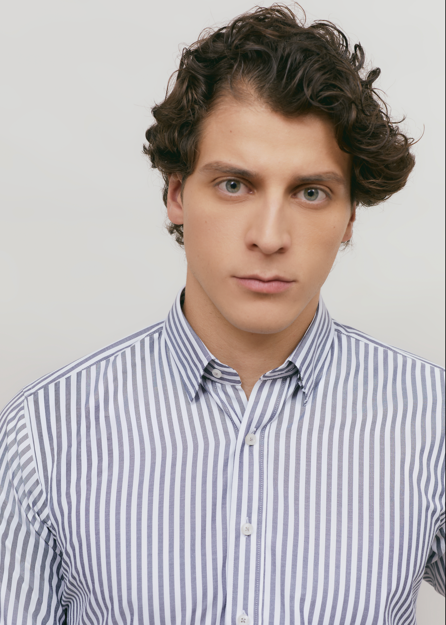 Camisa City Casual Regular Fit Gris Rayas