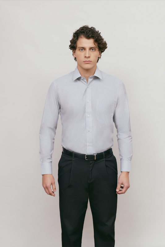 Camisa Business Regular Fit Gris