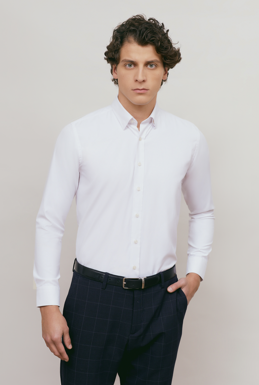 Camisa City Casual Regular Fit Blanca