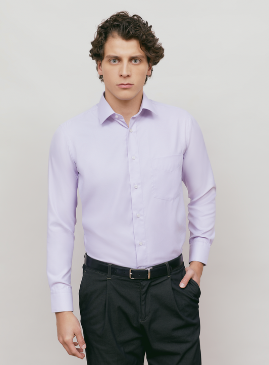 Regular Fit Lilac Business Shirt