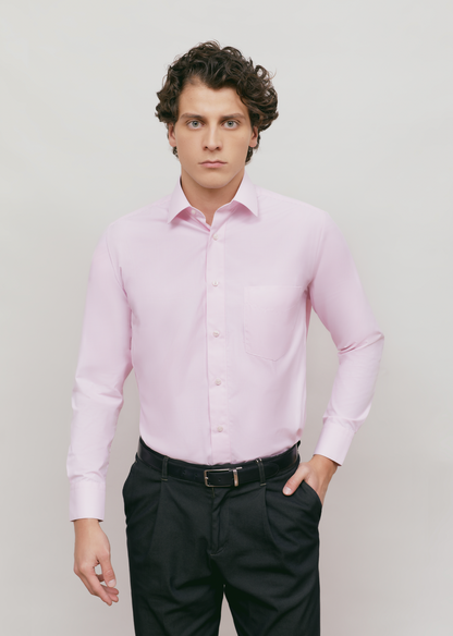 Camisa Business Slim Fit Rosa