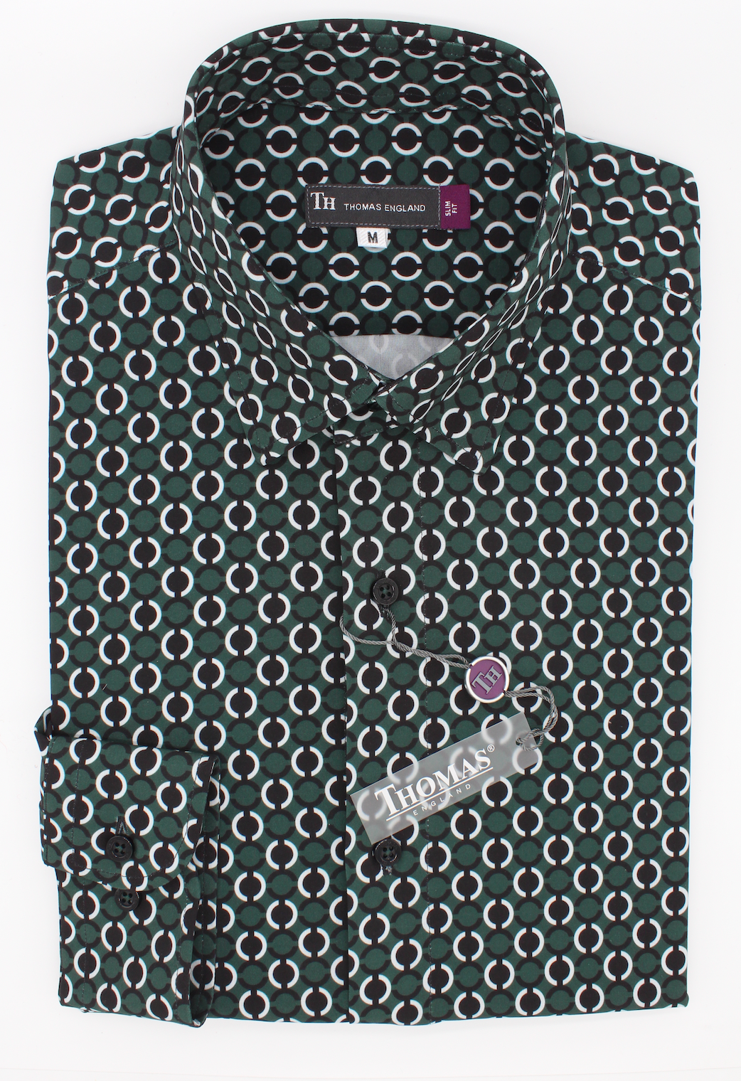 Camisa Trend Regular Fit Verde Patrón