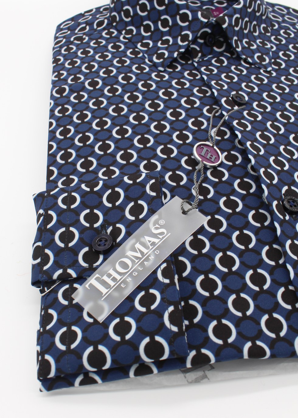 Camisa Trend Regular Fit Azul Patrón